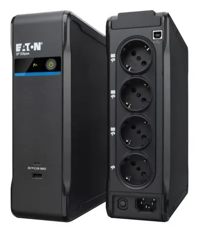 Eaton 3P Ellipse 700 USB DIN 700VA/420W - surge protection