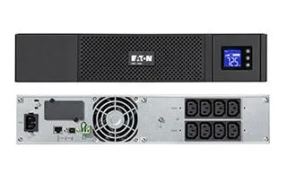 Eaton 5SC 1500VA/1050W 4,5 min (60% 9,5 min) Line-Interactive 19" Rackmount 2U UPS 230V. LCD interface provides clear status of the UPS keyparameters such as in