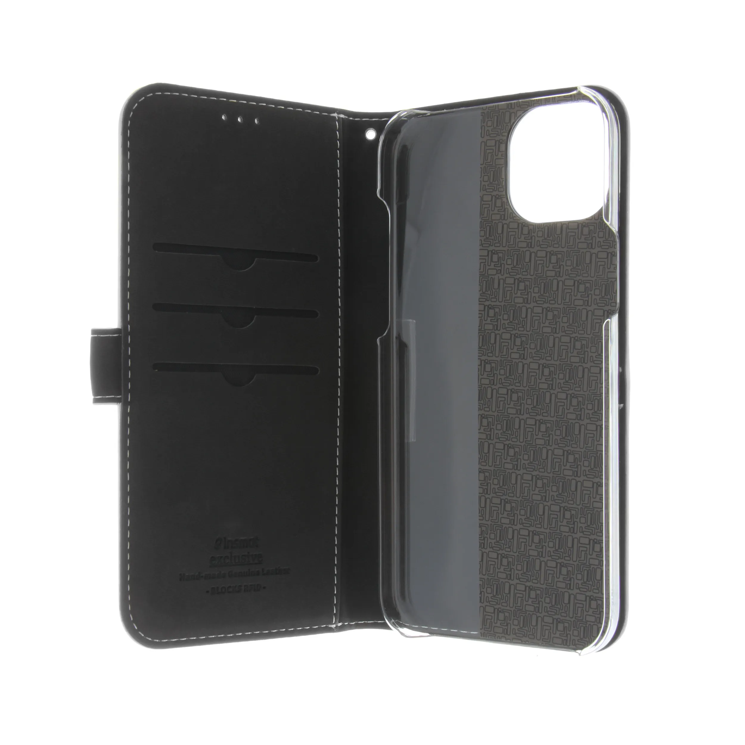Insmat Flip Case, iPhone 15 - Wallet Case, White