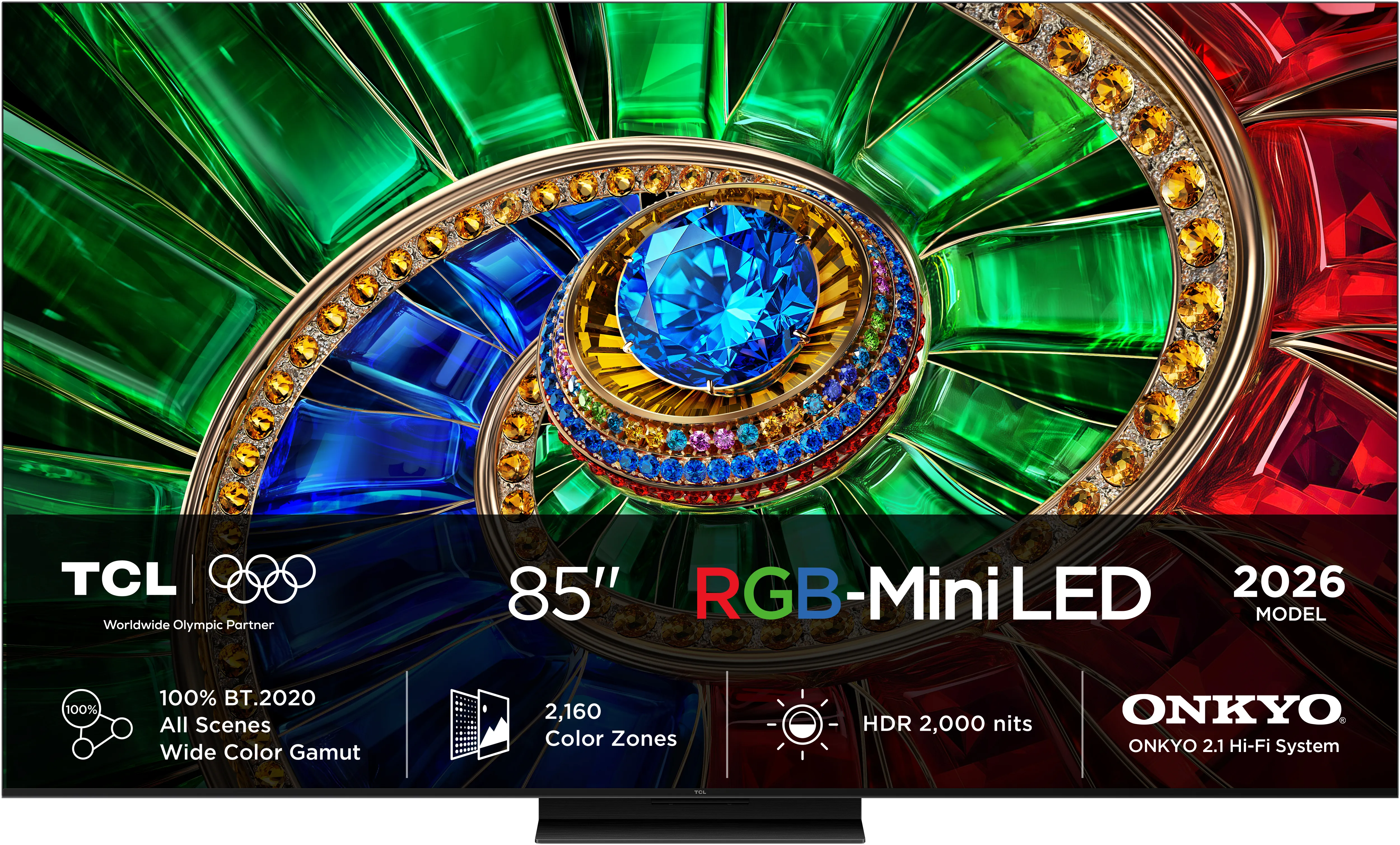TCL 85RM7L 85" 4K Mini LED Google TV, 144 Hz, HDR10+, Dolby Vision