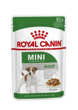 Royal Canin Mini Adult in Gravy, Wet food for dogs, 12 x 85g