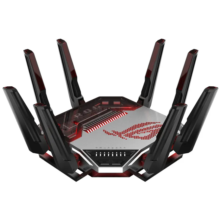 Asus ROG Rapture GT-BN98 Gaming Router, Wi-Fi 8, Quad-band, Black, White