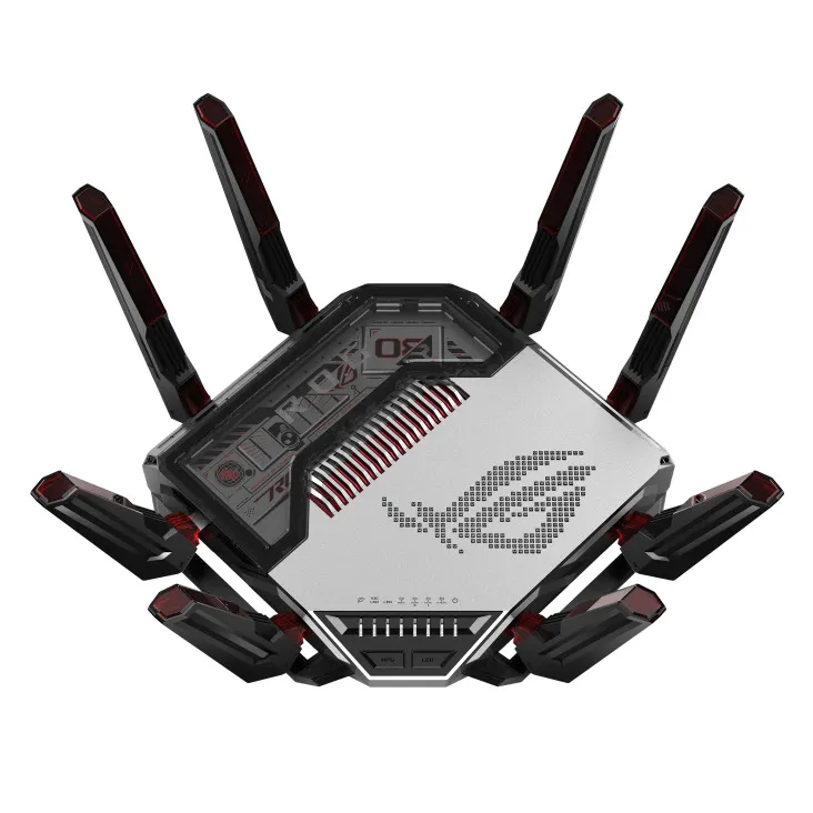 Asus ROG Rapture GT-BN98 Gaming Router, Wi-Fi 8, Quad-band, Black, White