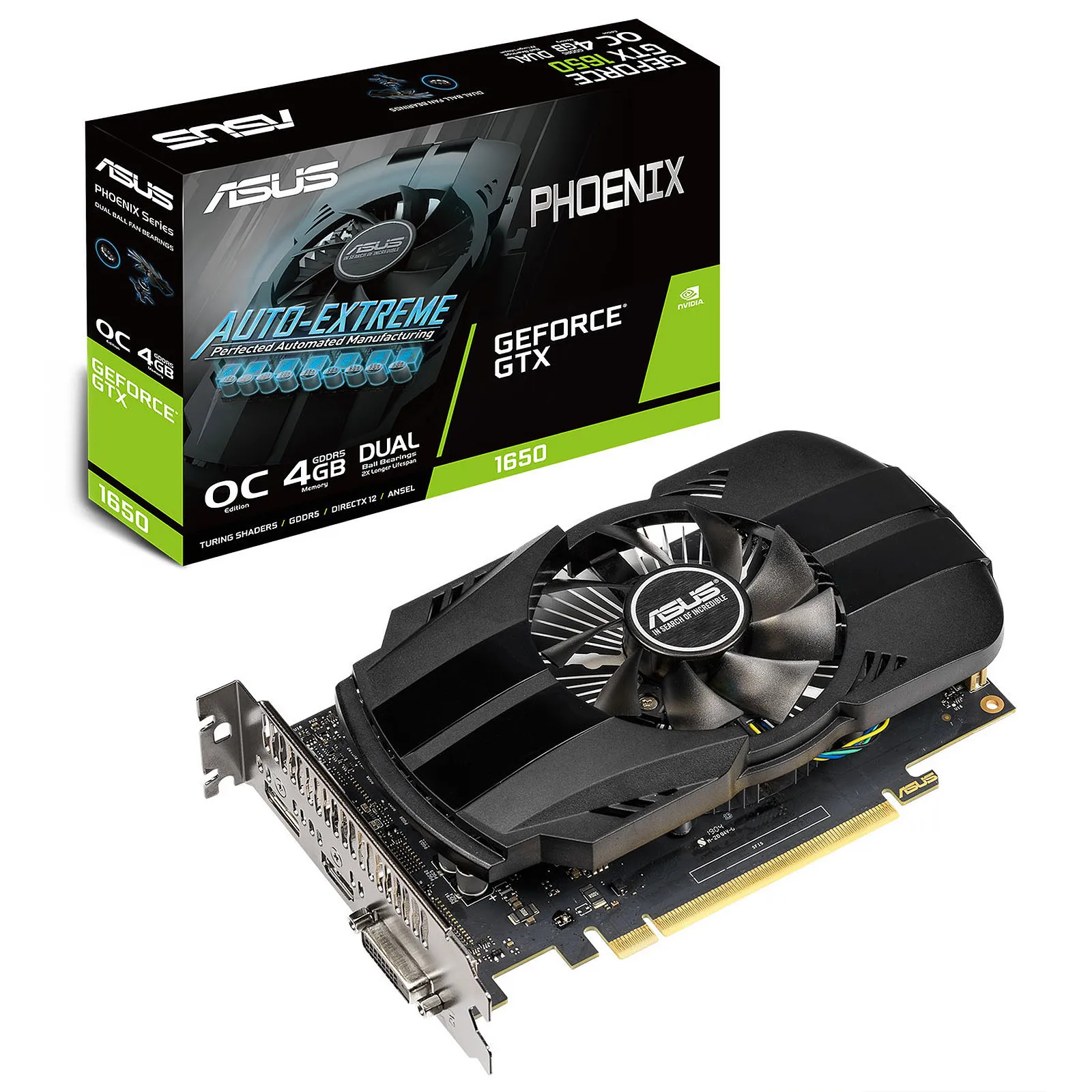 Asus GeForce GTX 1650 Phoenix OC 4GB - Graphics card