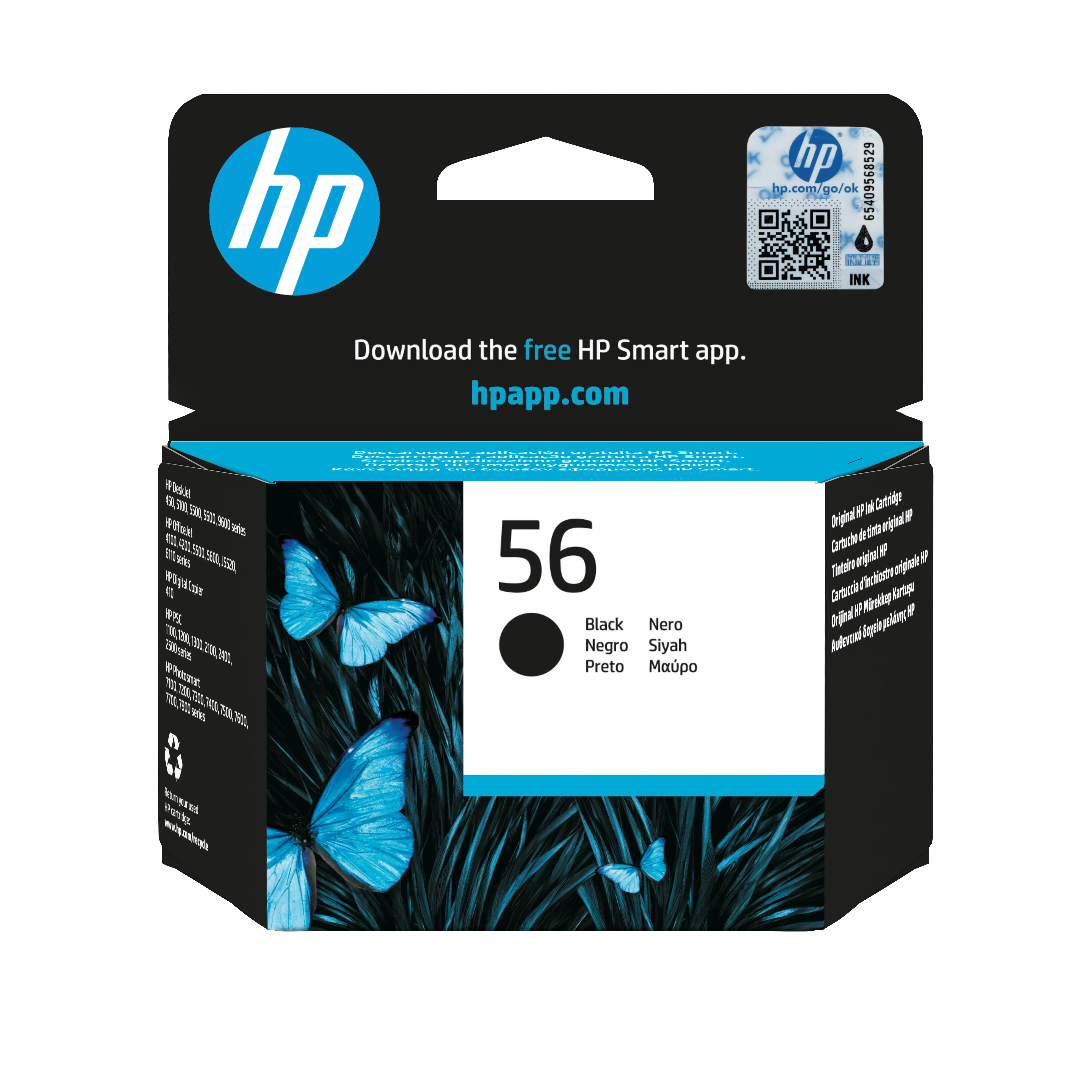 HP 56 - Kasetti tulostimelle - 1 x musta