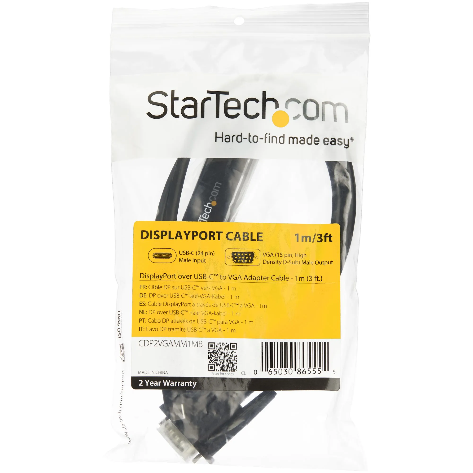 1M USB-C TO VGA CABLE