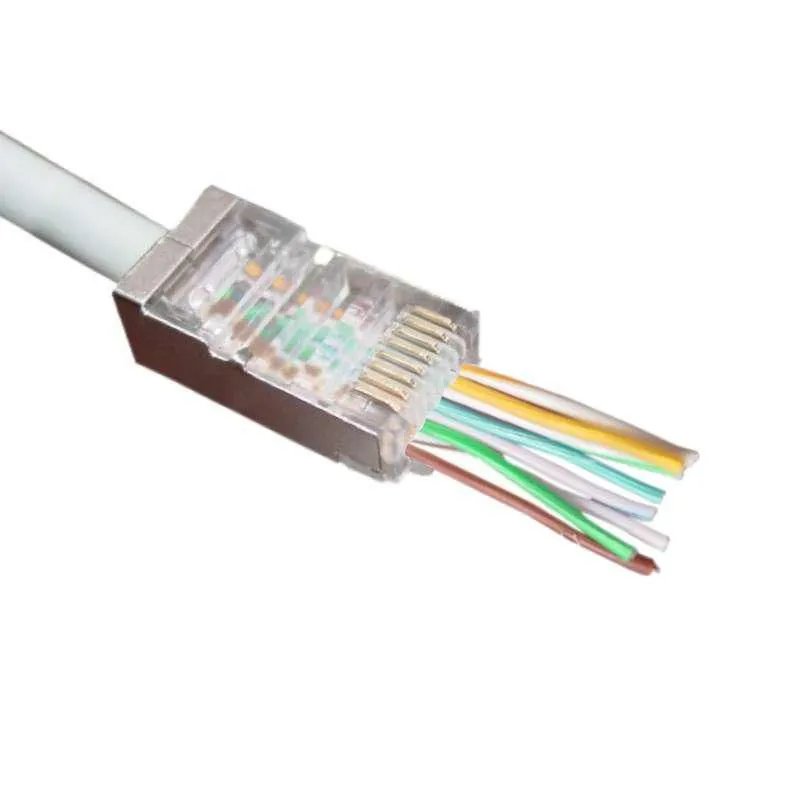 MicroConnect Cat5e F/UTP RJ45 liitin 100-pakkaus, alumiini