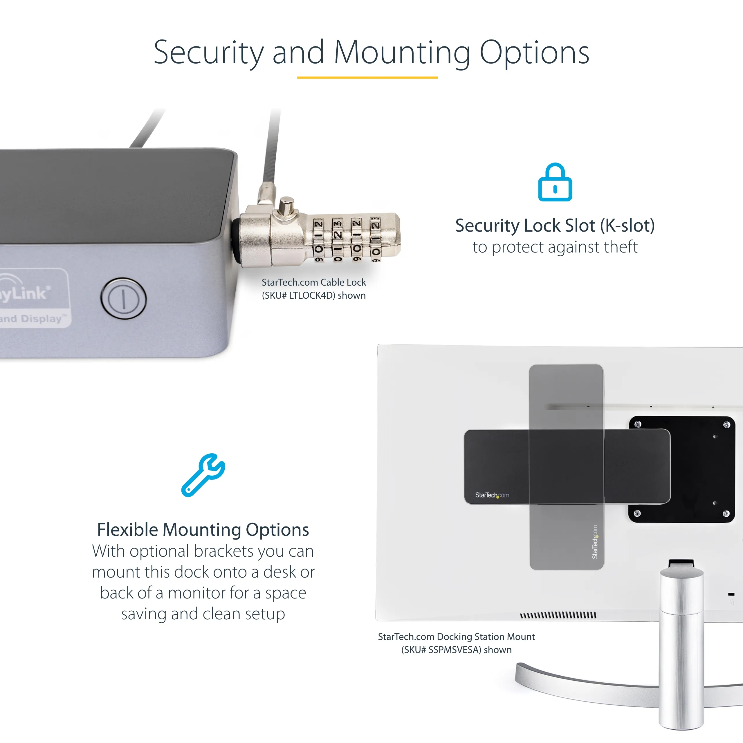 Dock USB-C USB 3.0 - Dual 4K - 100W PD