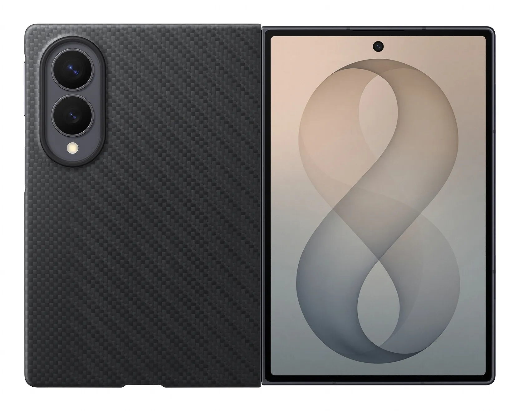 Samsung Galaxy Z Fold8 Carbon Magnet Case, Black