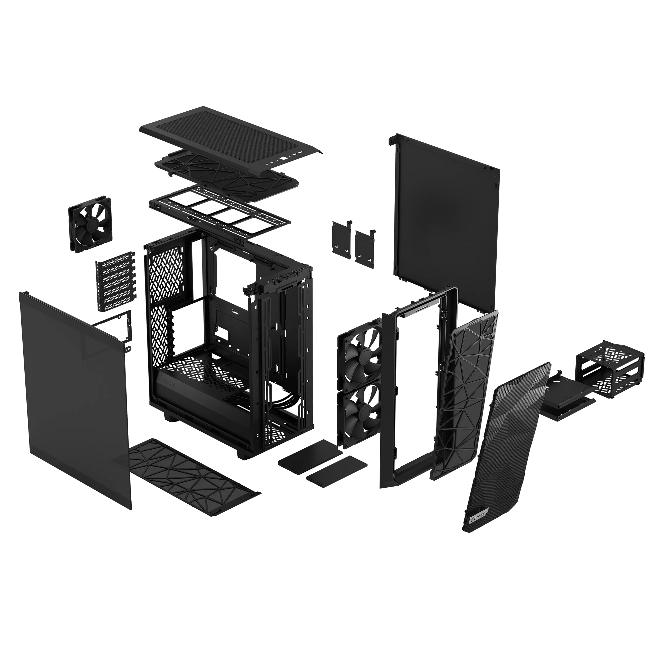 Fractal Design Meshify 2 Compact - Mid-tornikotelo ikkunallinen, Black / Dark Tint Fractal Design Meshify 2 Compact - Mid-tornikotelo ikkunallinen, Black / Dark Tint