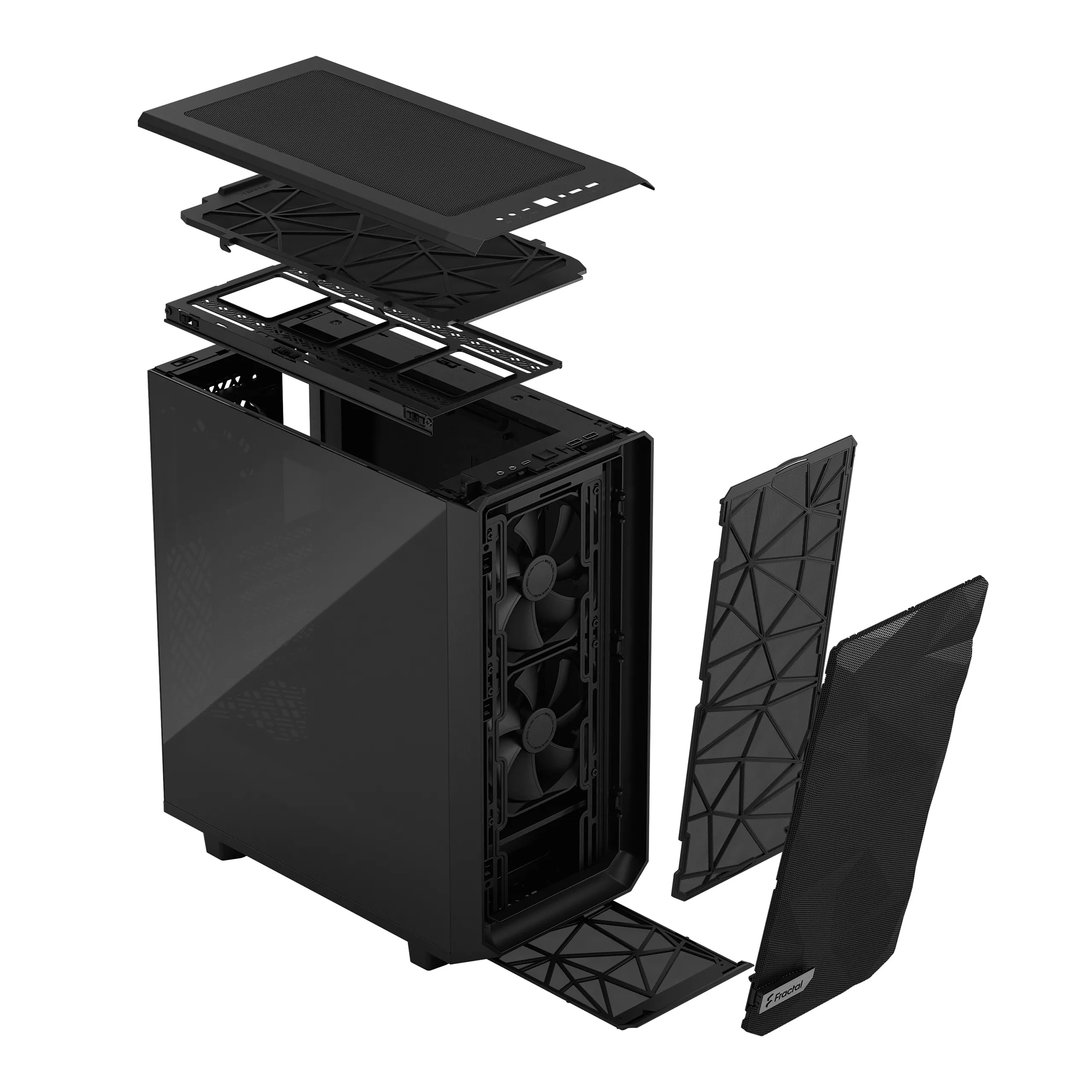 Fractal Design Meshify 2 Compact - Mid-tornikotelo ikkunallinen, Black / Dark Tint Fractal Design Meshify 2 Compact - Mid-tornikotelo ikkunallinen, Black / Dark Tint