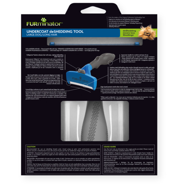 FURminator - furminator för långhåriga hundar - L