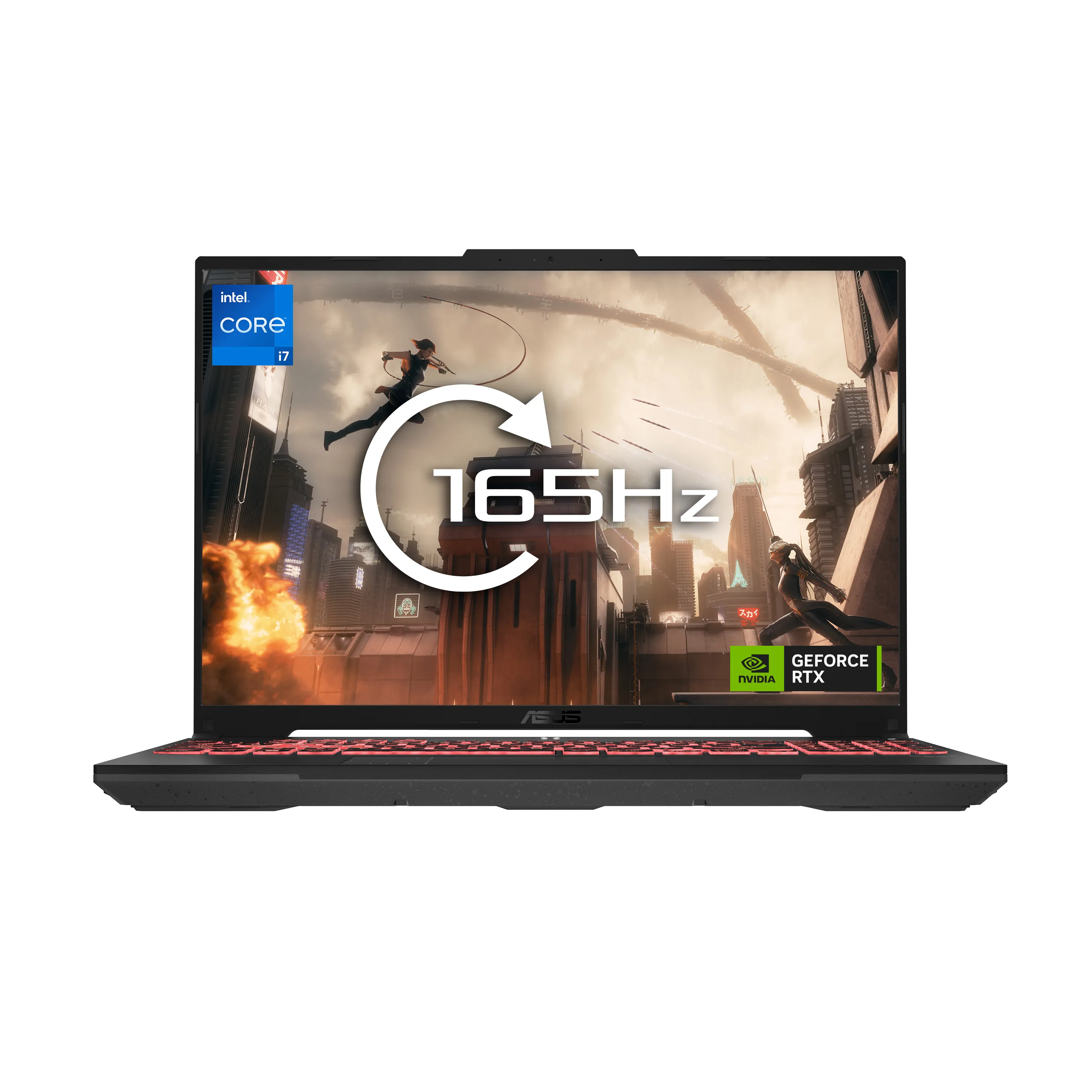 Asus TUF 16" i7-13650HX, 16 Gt, 1 Tt, RTX 4060, Win 11 Home -pelikannettava, harmaa