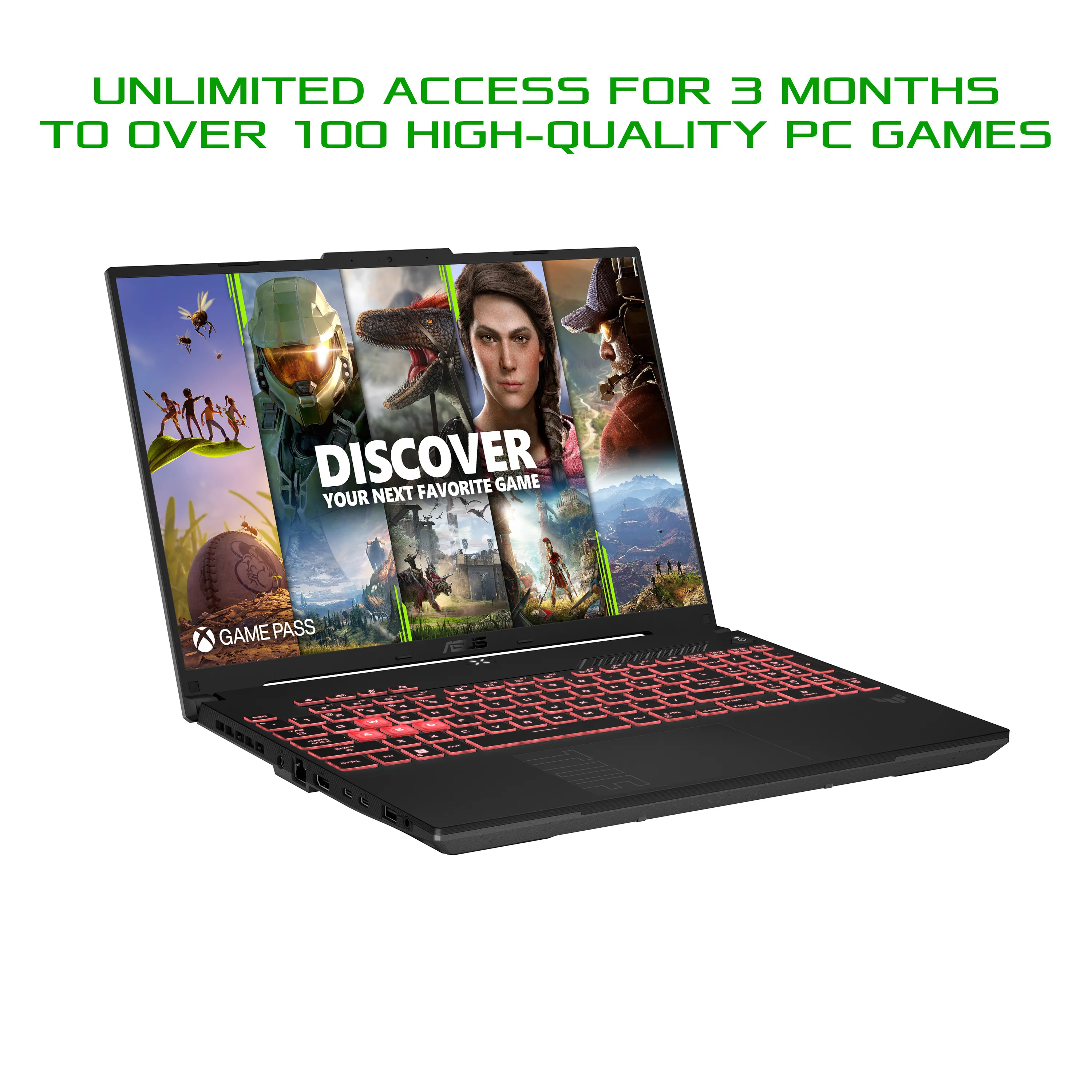 Asus TUF 16" i7-13650HX, 16 Gt, 1 Tt, RTX 4060, Win 11 Home -pelikannettava, harmaa