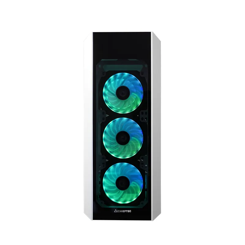 CHIEFTEC Scorpion 3 White edition ATX gaming with 4x120 A-RGB fan 2 tempered glass side and front