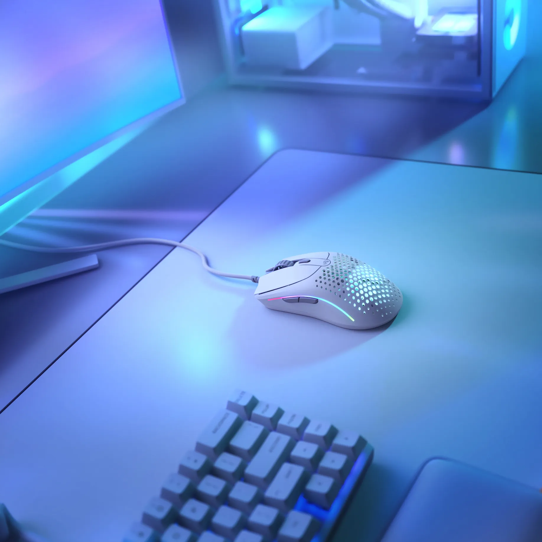 Glorious Model O 2 tr&aring;dl&ouml;s gamingmus, vit