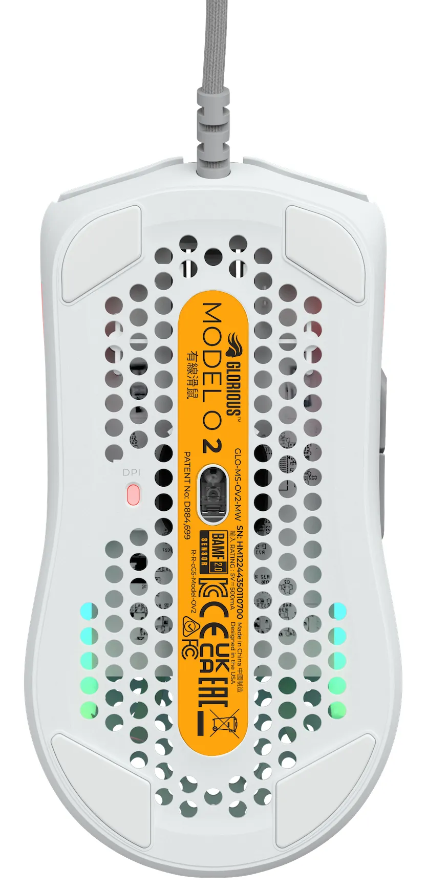Glorious Model O 2 tr&aring;dl&ouml;s gamingmus, vit