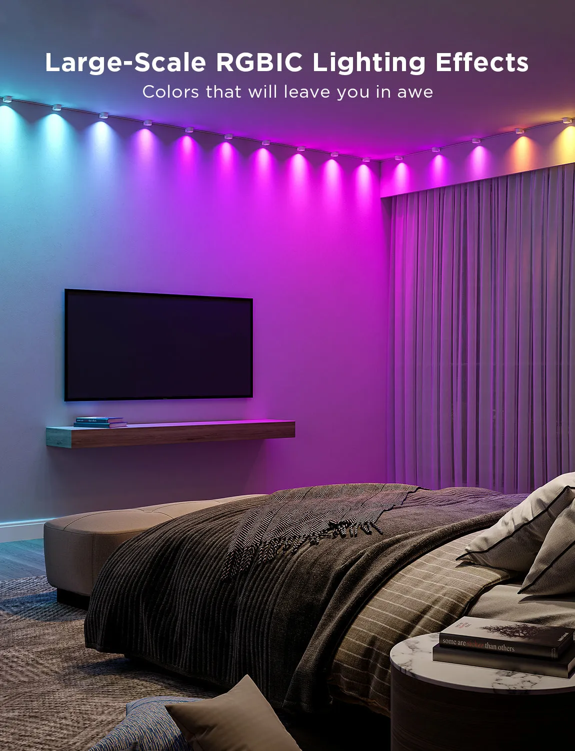 Govee RGBIC String Downlights - wall strip light, 3m