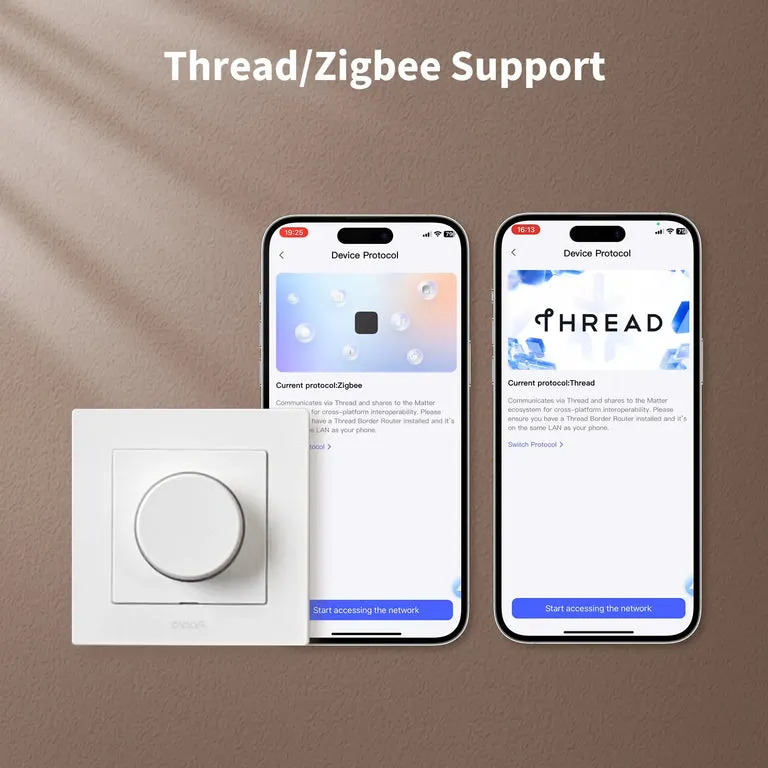 Aqara Dimmer Switch H2 EU - Grey Thread | Zigbee