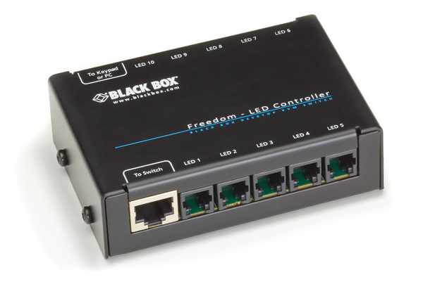 Black Box Freedom KV0004A-LED - KVM switch LED monitor identification kit, Black