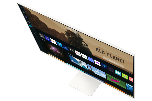 Samsung 32&quot; Smart Monitor M8 LS32BM801UU 4K UHD, USB-C, VA -n&auml;ytt&ouml;, Valkoinen