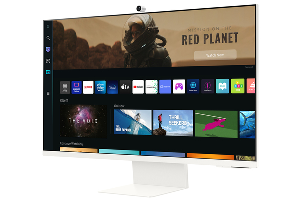 Samsung 32&quot; Smart Monitor M8 LS32BM801UU 4K UHD, USB-C, VA -n&auml;ytt&ouml;, Valkoinen