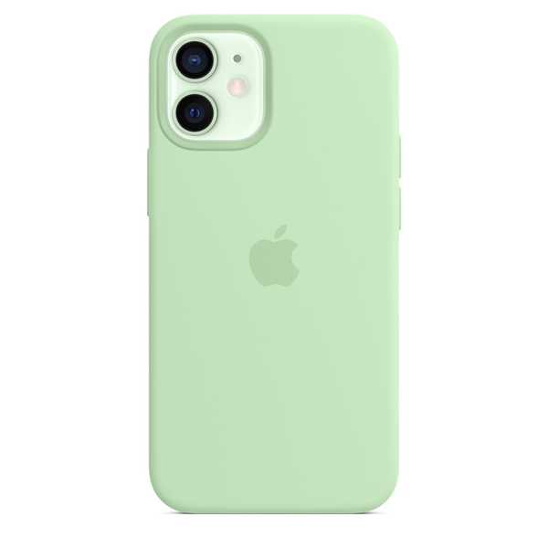 Apple iPhone 12 mini, MagSafe - silicone case, Pistachio