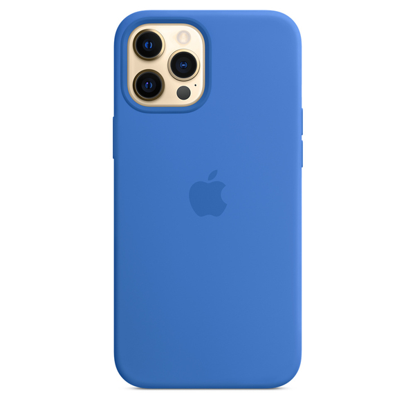 Apple iPhone 12 Pro Max, MagSafe - silicone case, Capri Blue