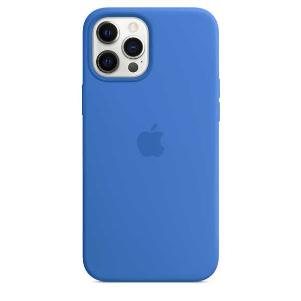 Apple iPhone 12 Pro Max, MagSafe - silicone case, Capri Blue