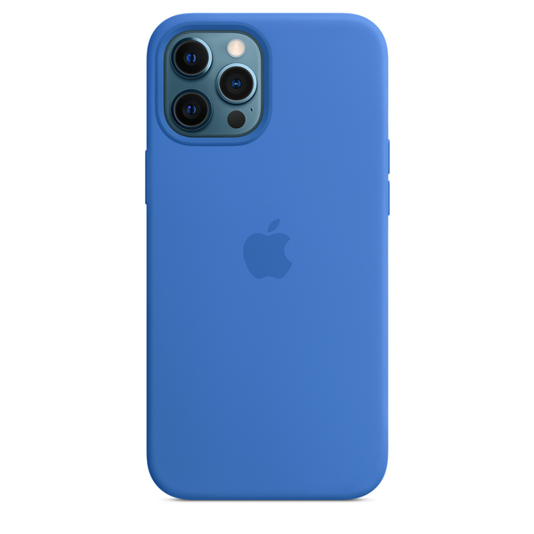 Apple iPhone 12 Pro Max, MagSafe - silicone case, Capri Blue