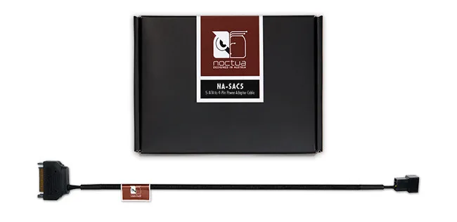 Noctua NA-SAC5 SATA power to 4-pin fan connector