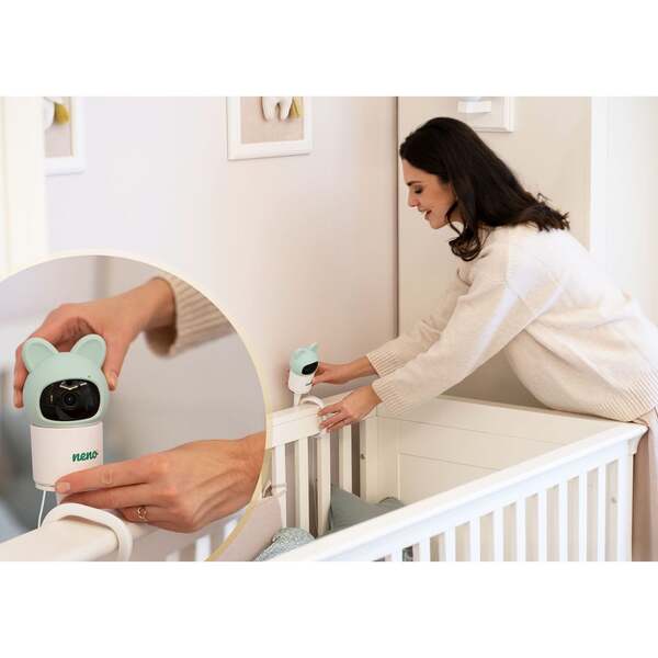 Neno WIFIOrso Wi-Fi-babyvakt, vit/gr&ouml;n