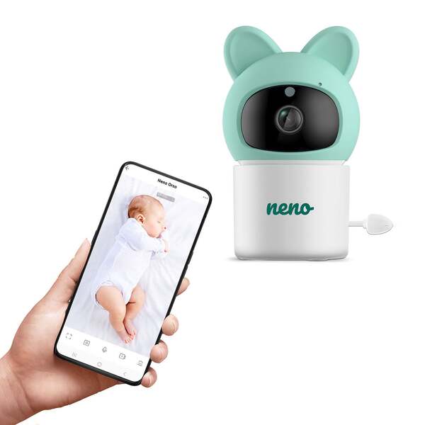 Neno WIFIOrso Wi-Fi-babyvakt, vit/gr&ouml;n