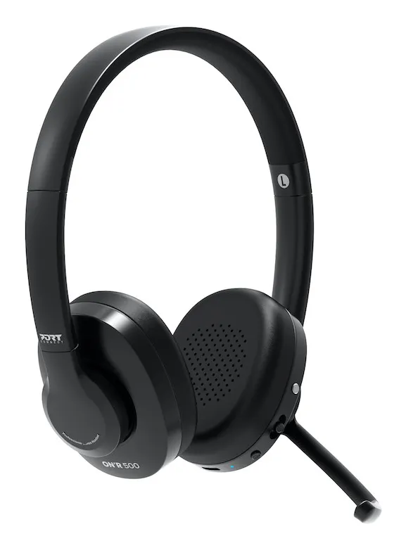 Port Designs ON&rsquo;R 500 tr&aring;dl&ouml;s headset, svart