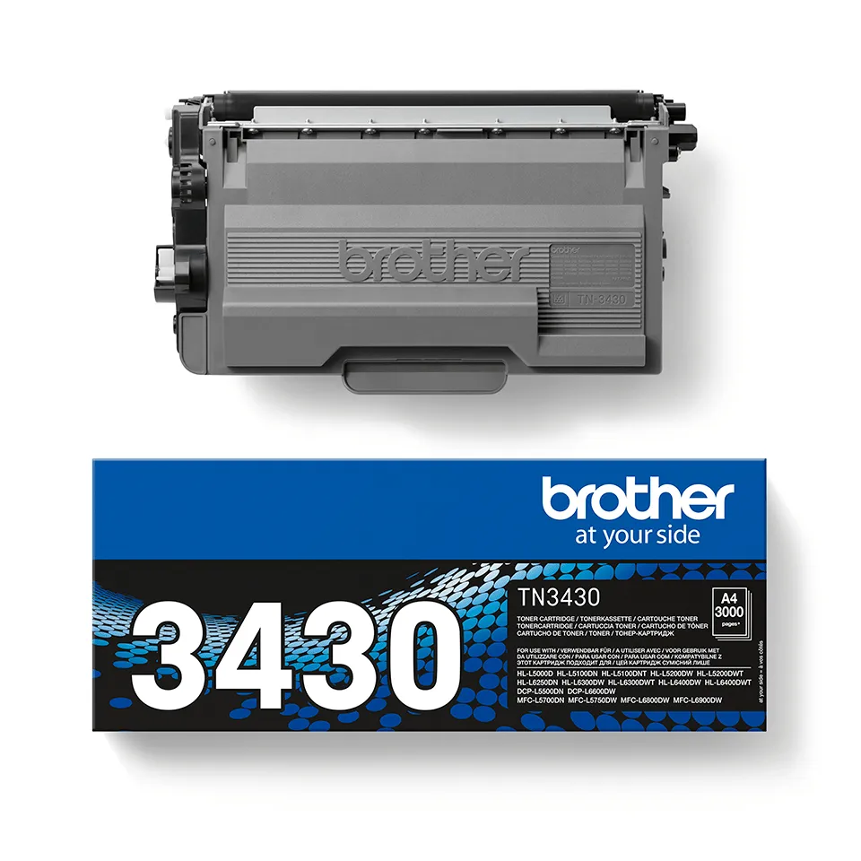 Brother TN3430 toner cartridge, Black