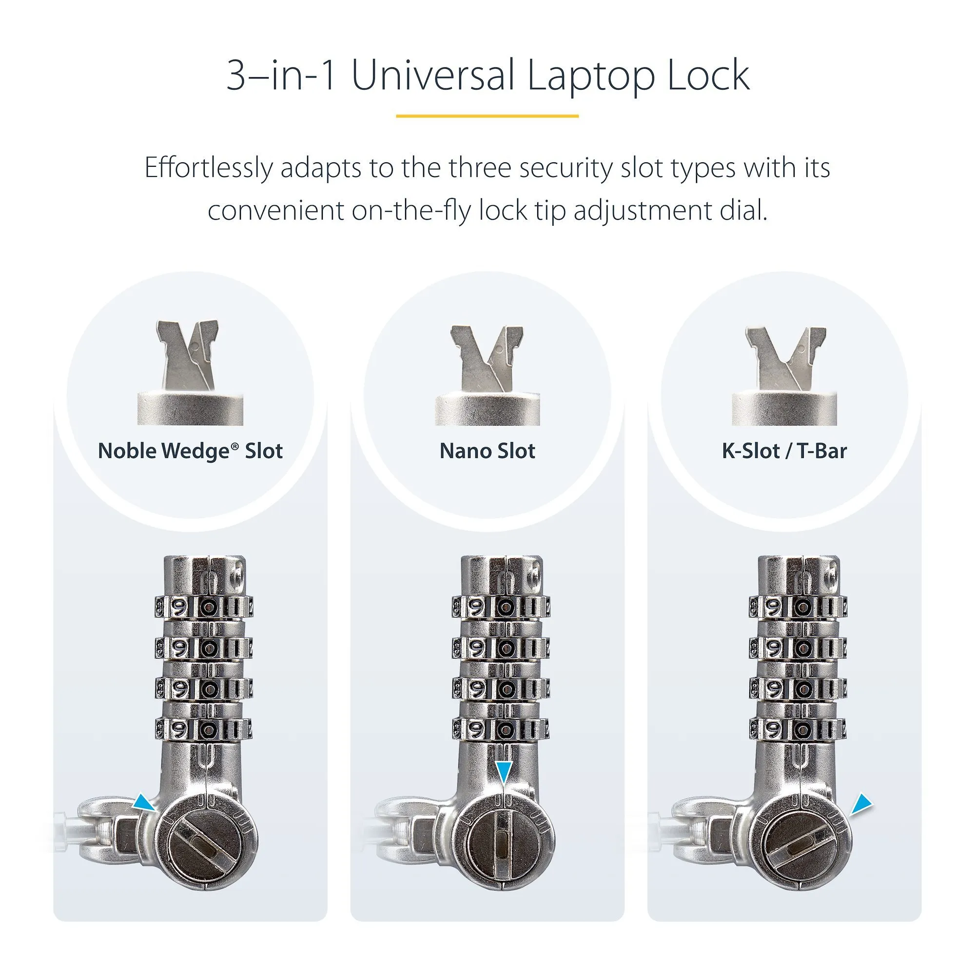 Startech Serialized - notebook secure lock, 2m