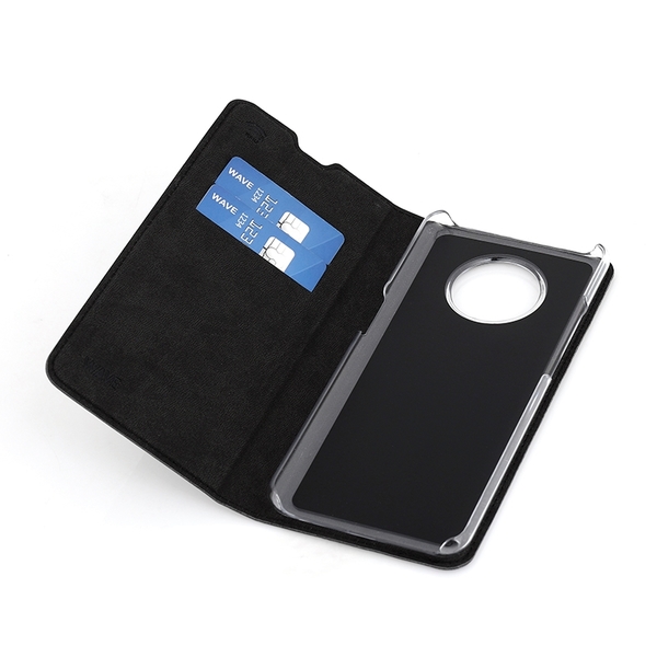 Wave Book Case, OnePlus 7T, Musta