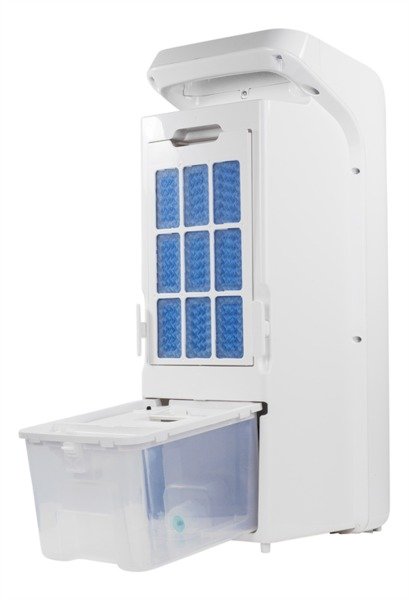 NORDIC HOME CULTURE Medvind, Haihduttava ilmanviilennin, 22m&sup3;/min, 700mL/h, 55W, ajastin, kaukos&auml;&auml;din, valkoinen