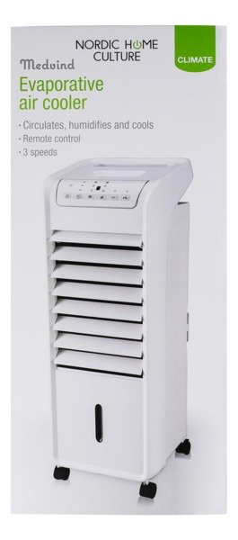 NORDIC HOME CULTURE Medvind, Haihduttava ilmanviilennin, 22m&sup3;/min, 700mL/h, 55W, ajastin, kaukos&auml;&auml;din, valkoinen