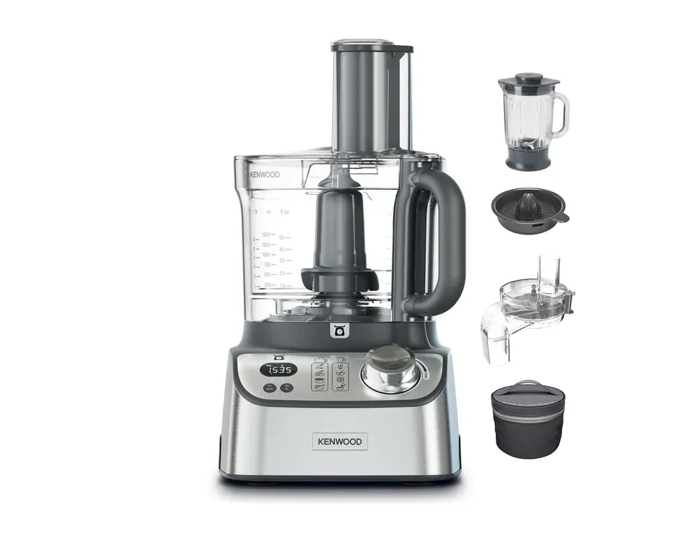 Kenwood MultiPro XL Weigh+ FDM72.990SS Food Processor, 1000 Watt, 3 Litre, Stainless Steel
