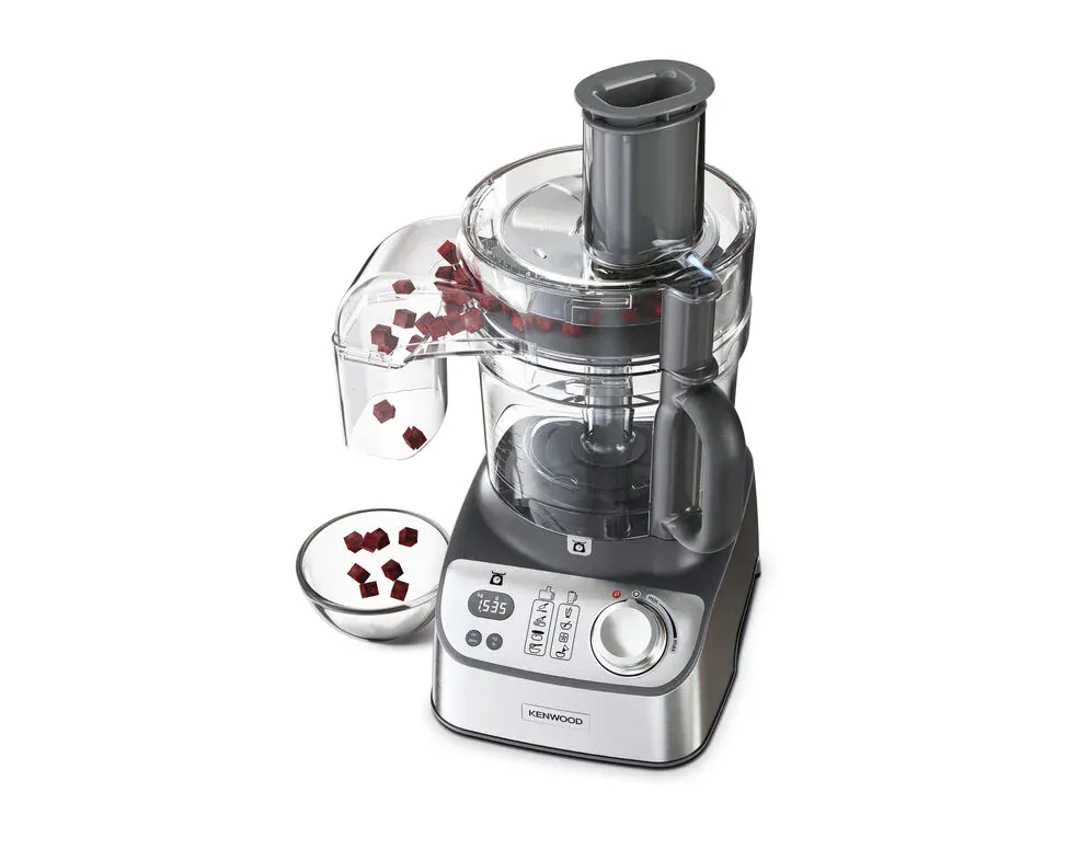 Kenwood MultiPro XL Weigh+ FDM72.990SS Food Processor, 1000 Watt, 3 Litre, Stainless Steel