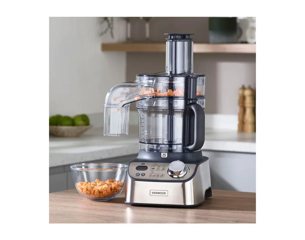 Kenwood MultiPro XL Weigh+ FDM72.990SS Food Processor, 1000 Watt, 3 Litre, Stainless Steel