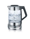 Severin WK 3479 kettle, 1.7L, 3000W, Glass / stainless steel