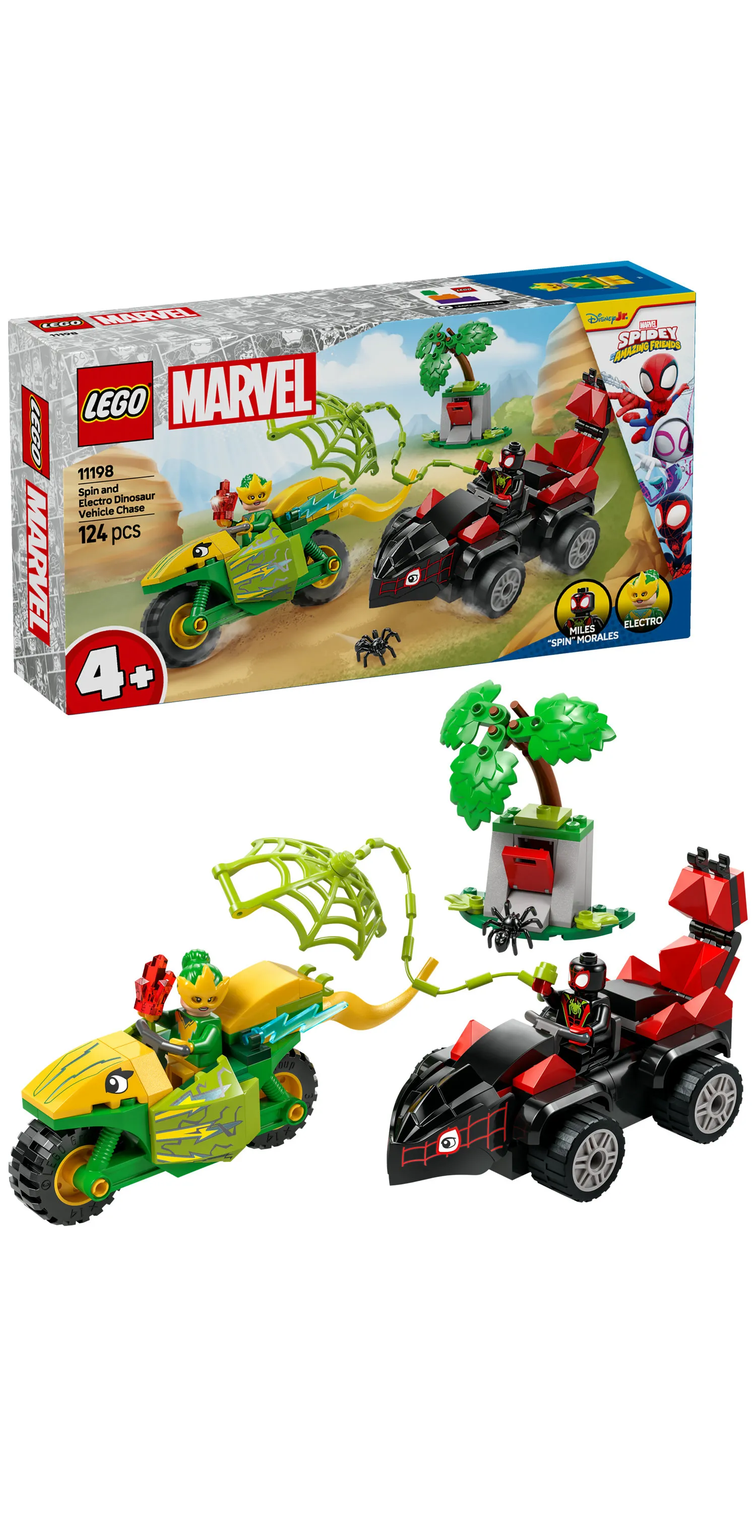 LEGO Marvel Spin and Electro: Dino Chase 11198