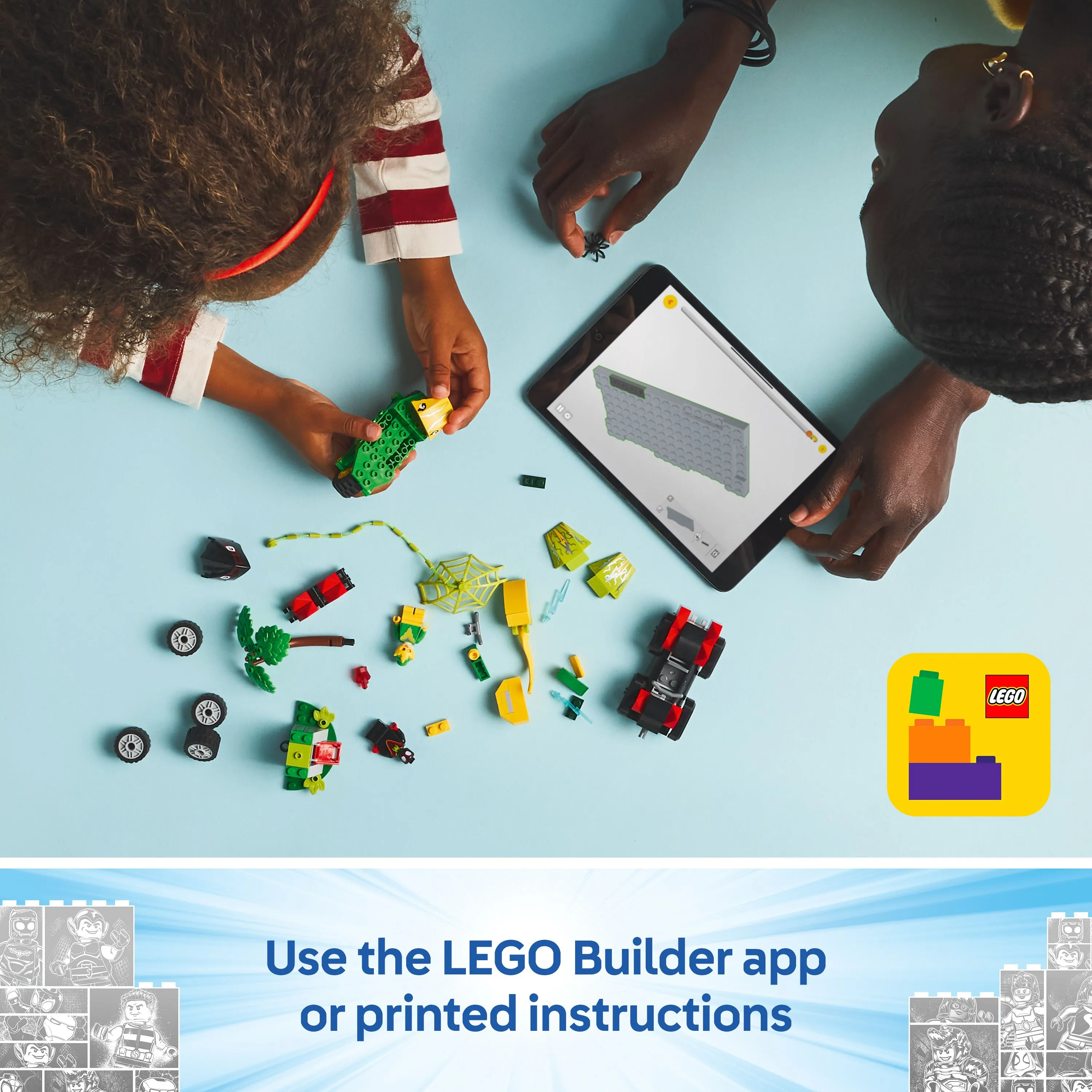 LEGO Marvel Spin and Electro: Dino Chase 11198