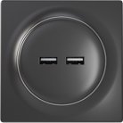 Fibaro Walli N USB Outlet Anthracite