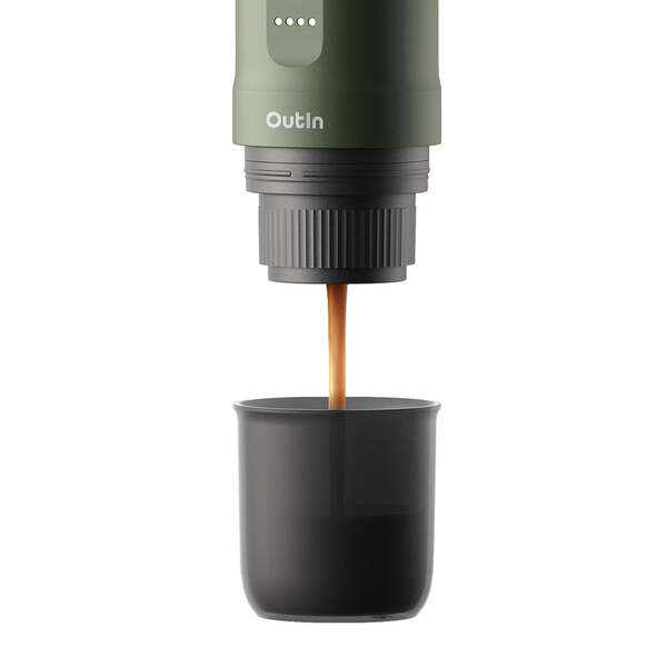 OutIn Nano Portable - espresso maker, Forest Green