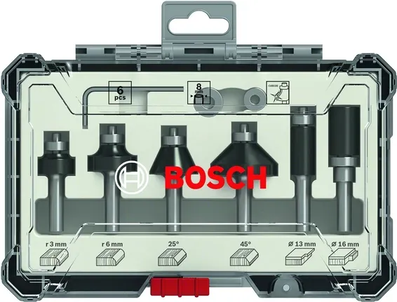 Bosch cutter set Trim & Edging 6 pieces.