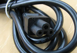 1.8m Power cord UK  C5 Black