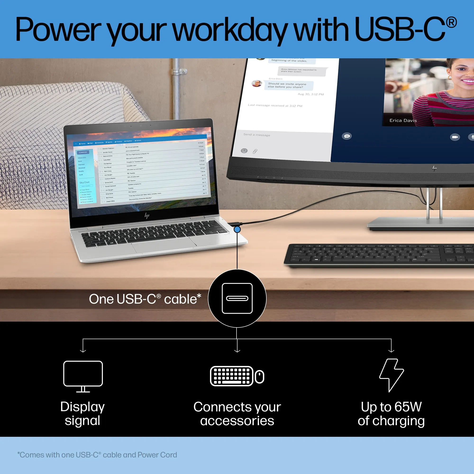 HP 34&quot; E34m G4 Conferencing, UWQHD, VA - curved monitor
